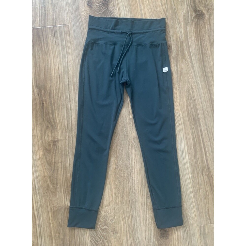 Vuori Daily Leggings Women's Small Teal Green High Rise Drawstring 7/8 Pants